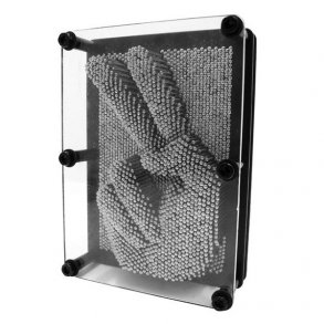 PinArt - 3D vggkonst, svart/silver