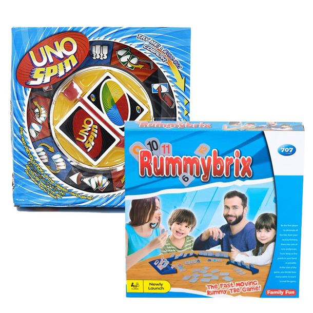 Uno Spin &amp; Rummikub - Sampak