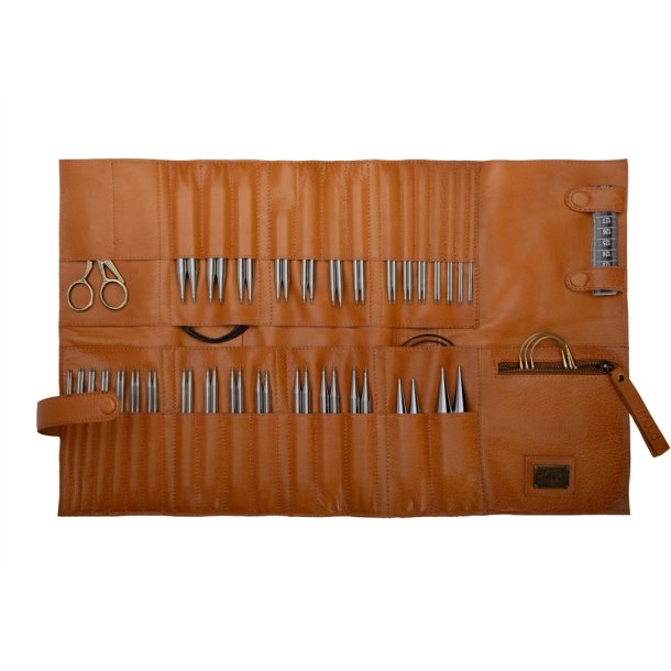 Muud Stockholm XL Etui til Strikkepinde - Lder, Whisky