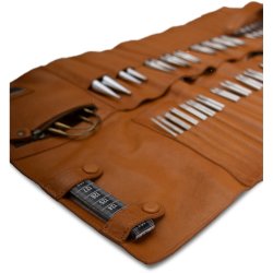 Muud Stockholm XL Etui til Strikkepinde - Lder, Whisky