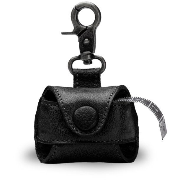 Muud Malm&ouml; Hook Etui til Mlebnd - Lder, Sort