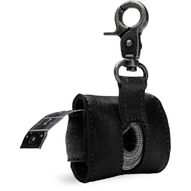 Muud Malm&ouml; Hook Etui til Mlebnd - Lder, Sort