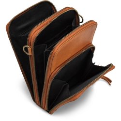 Muud Dafna Crossbody Taske - Lder, Whisky