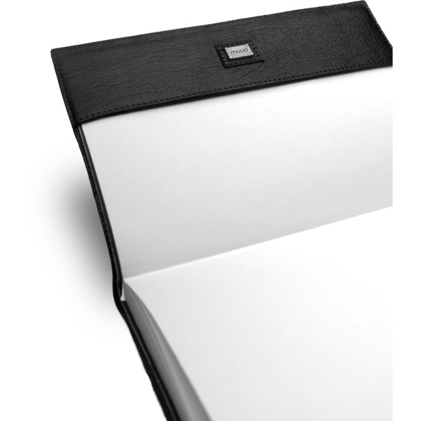 Muud Gaby Notesbog - Lder, Sort