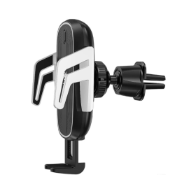 Trdls oplader og mobilholder - til bil, 10W, sort/slv