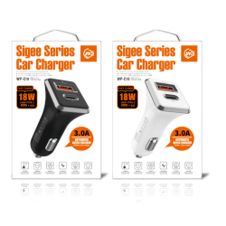 Biloplader, USB 3.1 A adapter, sort