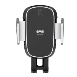 Trdls oplader og mobilholder - til bil, 10W, sort/slv