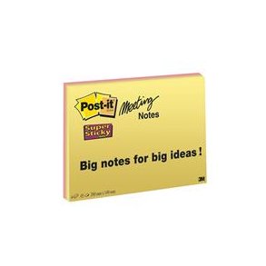 Post-it mdenotes 149x200 mm Super Sticky - 12 blokke