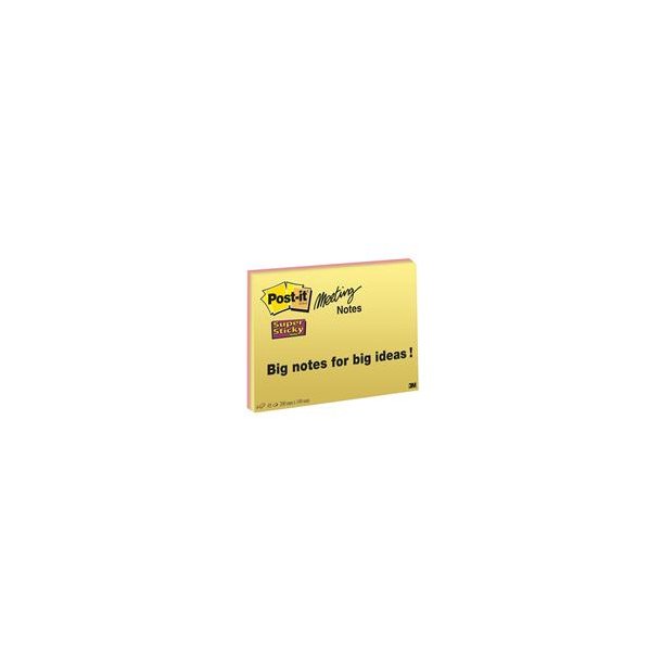Post-it mdenotes 149x200 mm Super Sticky - 12 blokke