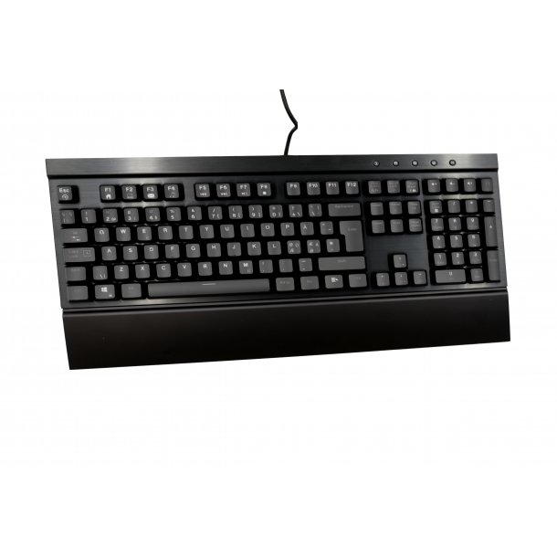 Mekanisk gaming tastatur Premium med RGB-lys, sort