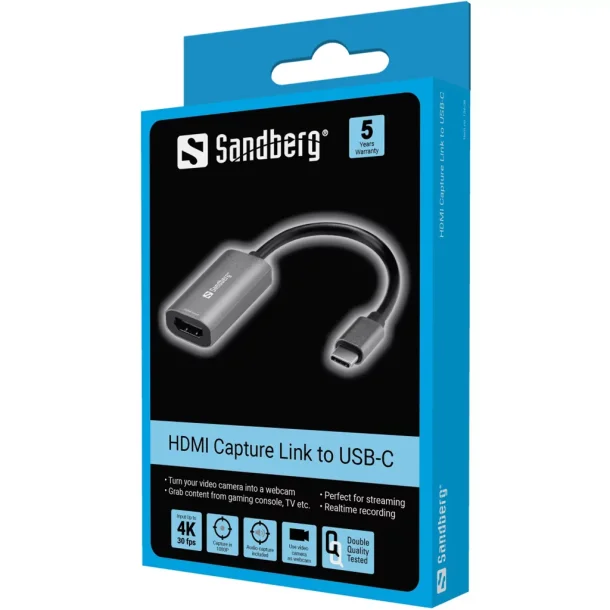 Sandberg HDMI Capture Link to USB-C