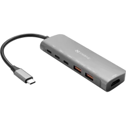 Sandberg USB-C Dock HDMI + 2xUSB-A + 2xUSB-C + PD100W