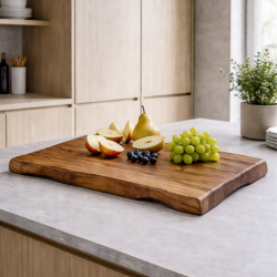 Stort akacia sk�rebr�t 45x30x2,5 CM - Stort Sk�rebr�t i Massivt Tr�