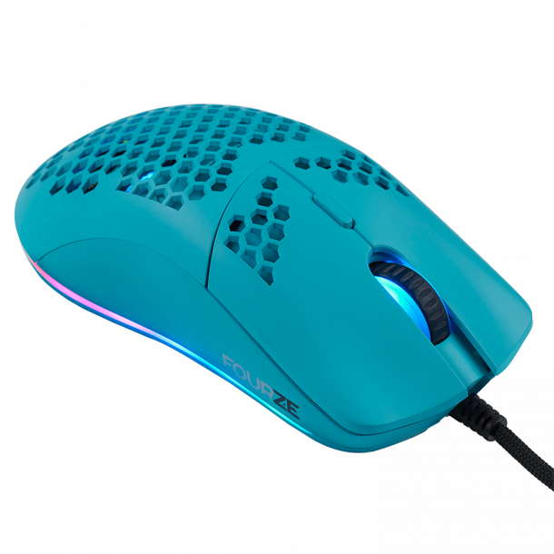Fourze GM800 Gaming mus, cyan