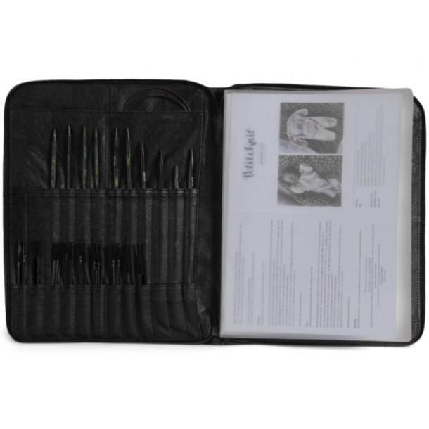 Muud Gteborg Etui fr Stickor - Lder, Svart