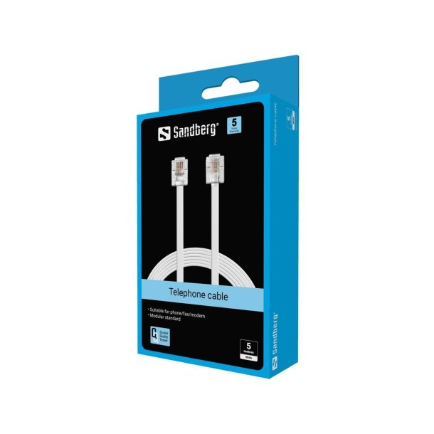 Sandberg Telefonkabel RJ11-RJ11, 5 m