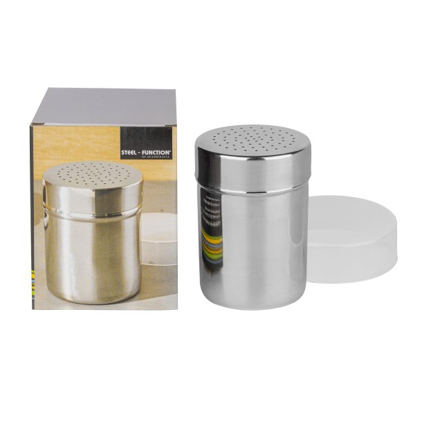 Steel-function, Strburk med sm hl och plastlock