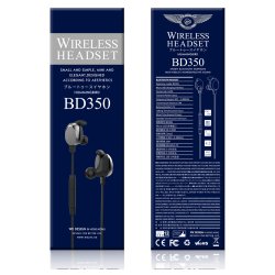 Bluetooth h&ouml;rlurar f&ouml;r sport - BD350, svart