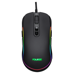 Fourze GM700 Gaming mus, sort