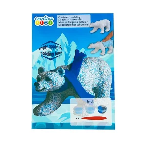 Creative Kids Foam Clay modelleringsskum - Isbjrn, 14 g