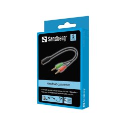 Sandberg Headset Converter Mobil >PC