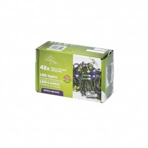 LED lyskde XMAS - 48 dioder, multifarvet, 6 meter