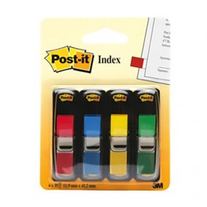 Post-it indexfaner, 12,95 x 43mm - 6 stk