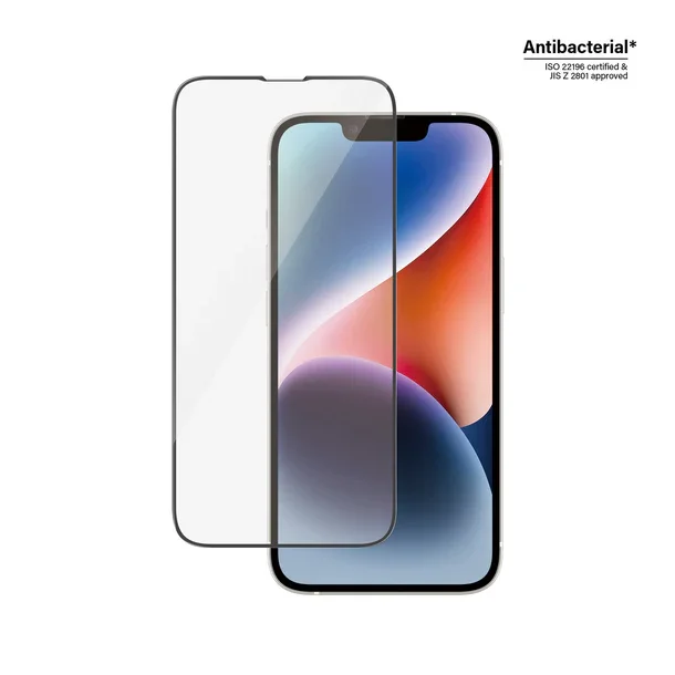 PanzerGlass skrmbeskyttelse iPhone 14/13/13 Pro - Ultra-Wide Fit, antibakteriel