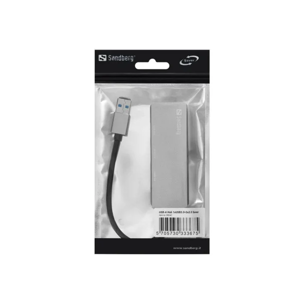 Sandberg USB-A Hub 1xUSB3.0+3x2.0 SAVER