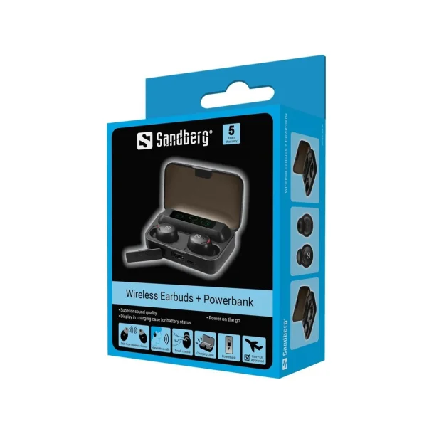 Sandberg Bluetooth Earbuds + Powerbank