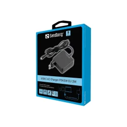 Sandberg USB-C AC Oplader PD65W EU 2M