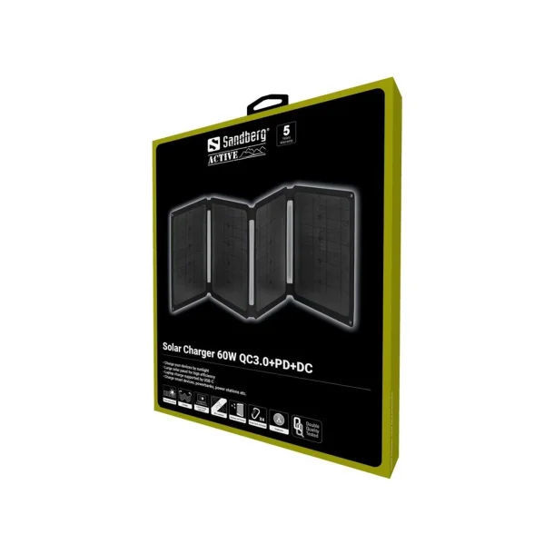 Sandberg Solar Charger 60W QC3.0+PD+DC