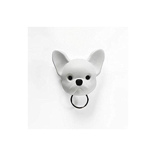 Qualy Frenchy Dog Key Holder, Hvid