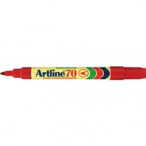 Artline Marker 70 Permanent 1,5 mm - Rd (12 stk)