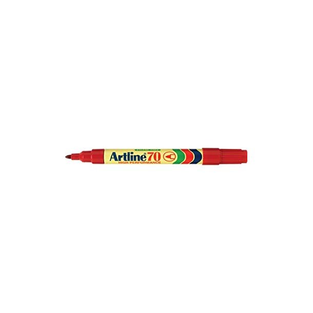 Artline Marker 70 Permanent 1,5 mm - Rd (12 stk)