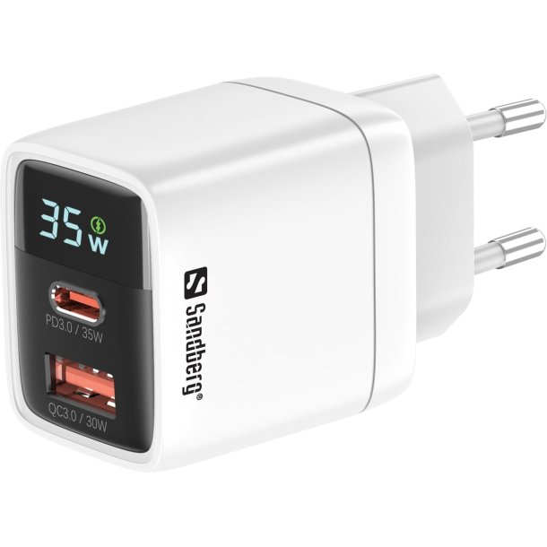 Sandberg 2in1 Charger 1xUSB-C 1xUSB 35W
