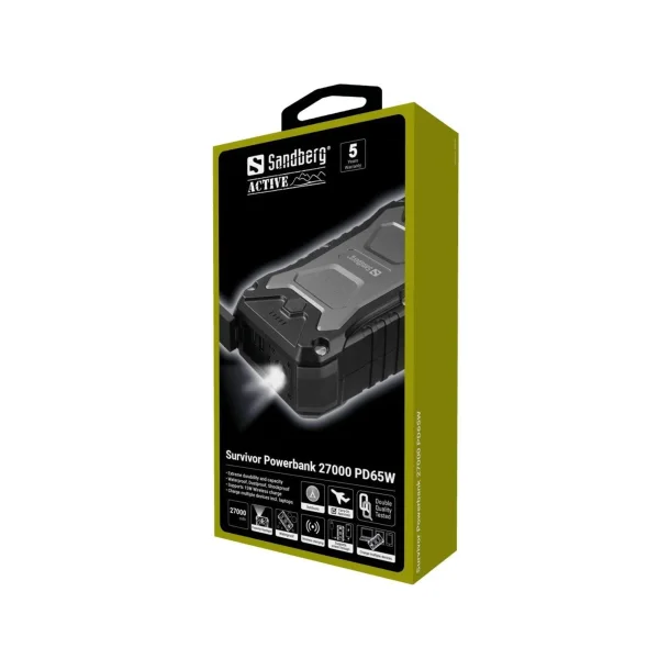 Sandberg Survivor Powerbank 27000 PD65W
