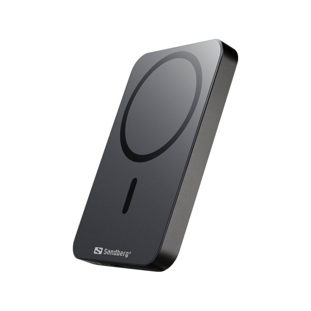 Sandberg Magnetisk Trdls Powerbank 5000 ALU