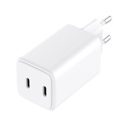 Sandberg AC Oplader med dobbelt USB-C PD65W EU