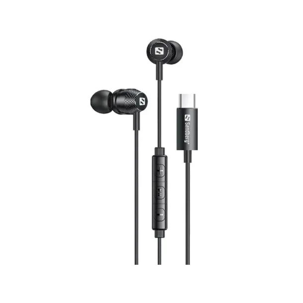 Sandberg USB-C/A In-Earset with Line-Mic