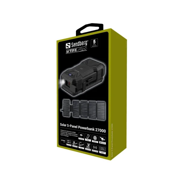 Sandberg Solar 5-Panel Powerbank 27000