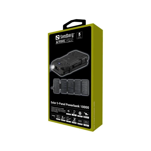 Sandberg Solar 5-Panel Powerbank 10000