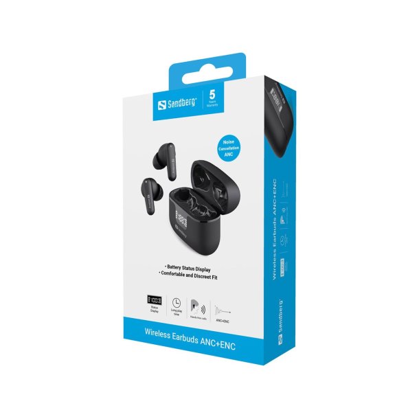 Sandberg Wireless Earbuds ANC+ENC