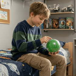3D Labyrint Bold 10 cm � Hjernetr�ning og Motorisk Kuglespil til B�rn