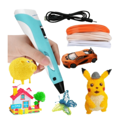 3D pen med LED-display og PLA filament � 12 farver 
