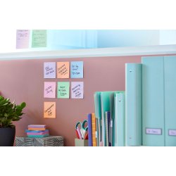 Post-it Super Sticky Notes Soulful � Ekstra st�rk kl�beevne � 76x76 mm � 6 blokke