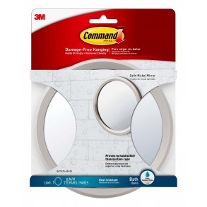 3M Command Spegel - Borstad Nickel