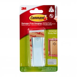 3M Command Ekstra Stort Universal Billedophng - Metal (1 ophng)