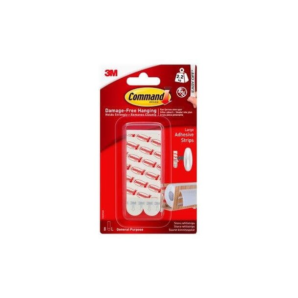 3M Command Store Klbestrips og Refillstrips
