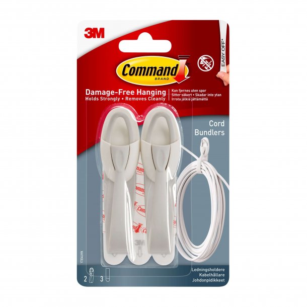 3M Command Kabelholdere (2 stk)